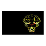 Fractal skull business card