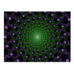 Fractal Spiral Pattern VG Postcard