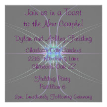 Fractal Star Reception Card