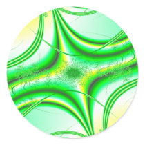 Fractal Round Stickers