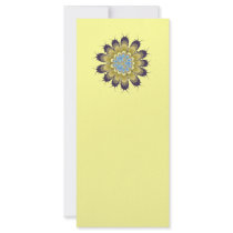 Fractal Thanksgiving Flower Custom Rack Card