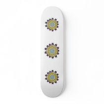 Fractal Thanksgiving Flower Skateboard Deck