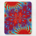 fractal tie-dye mousepads
