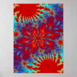 fractal tie-dye posters