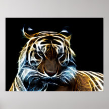 Fractal tiger print