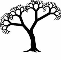 Fractal Tree Black