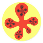 Fractal Walker - red stickers