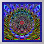 Fractal Water Lily posters