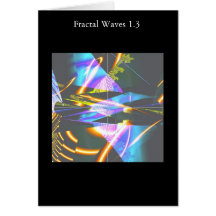 Fractal Waves 1.3 Greeting Card