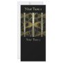 Fractal with brown and black colors. rack card template