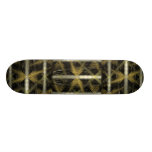 Fractal with brown and black colours. skateboard decks