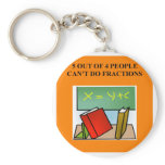 fraction math joke keychains