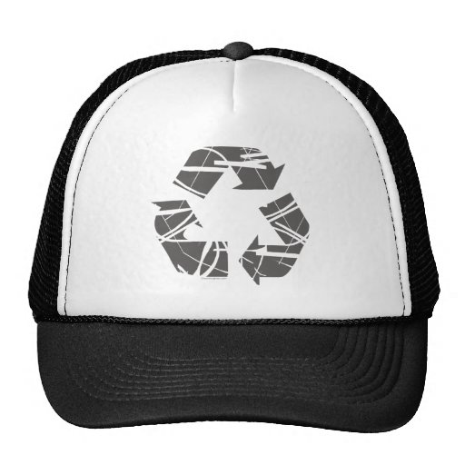 Fractured Grey Recycle Sign Hat
