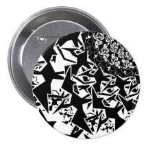 Fractyl Pterodactyl Pinback Buttons