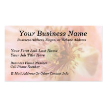 Fragile Bloom - Spring Poppy Business Card
