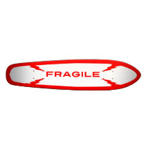 Fragile Symbol Skateboard Oldschool