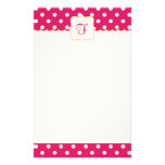 Framboise Monogrammed Stationery