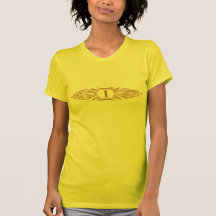 "Frame" Brown Pinstripe T-Shirt
