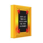 Frame: Fall colours and leaves wrapped canvas Canvas Prints
