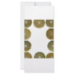 Frame of lemon and lime slices rack cards