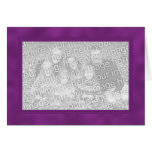 Frame Template Card - Dark Magenta Purple