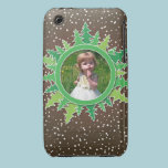Frame with Christmas Trees on brown bg casemate cases