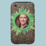 Frame with Christmas Trees on brown bg casemate cases