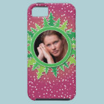 Frame with Christmas Trees on pink bg casemate cases