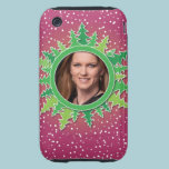 Frame with Christmas Trees on pink bg casemate cases