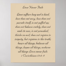 Framed Bible Verse Artwork, 1 Corinthians 13, Love