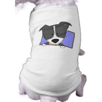 Framed Cartoon Border Collie Dog T-Shirt