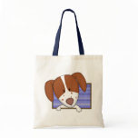 Framed Cartoon Brittany Spaniel Bag