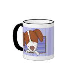 Framed Cartoon Brittany Spaniel Mug