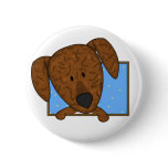 Framed Cartoon Plott Hound buttons