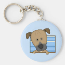 Framed Cartoon Rhodesian Ridgeback Keychain