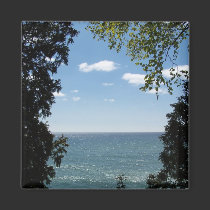 Framed Lake Magnet magnets