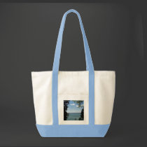 Framed Lake Tote bags