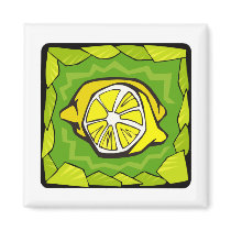 Framed Lemons Refrigerator Magnet