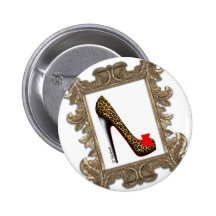Framed Leopard Stiletto Pump Buttons