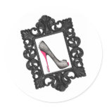 Framed Reptile Stiletto Logo stickers
