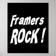 Framers Rock! Poster Print