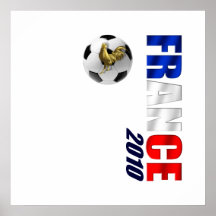 France 2010 Vertical soccer ball logo gifts Poster