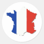 France Flag Colours! Round Sticker