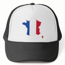 France Flag map FR Hats