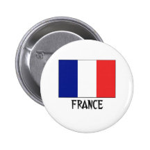 France Flag Pinback Button