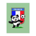 France Football Panda Post Cards