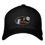 France Les bleus French flag Black cap embroidered hats
