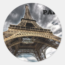 France Paris Eiffel Tower (by St.K) Sticker