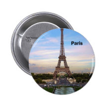 France Paris Eiffel  tower (new) (St.K) Pinback Button