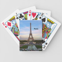 France Paris Eiffel  tower (new) (St.K) Bicycle Poker Deck